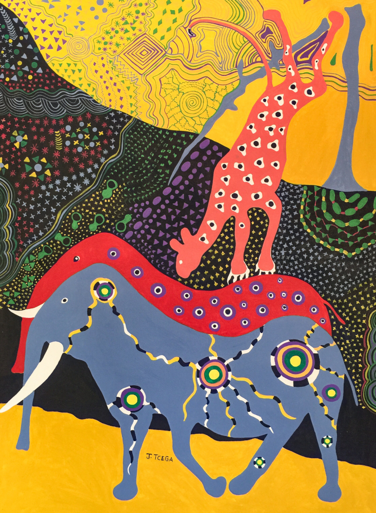 THE FALL OF THE CHEETAH, 2023 (OIL ON CANVAS)