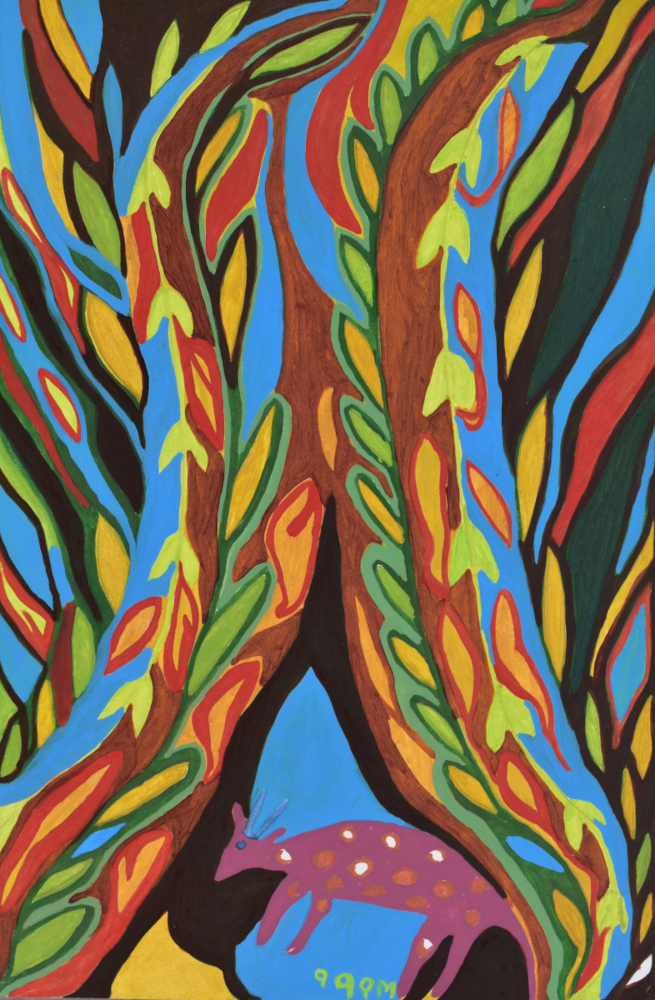 MEDICINE PLANT, 2019 (OIL ON CANVAS)