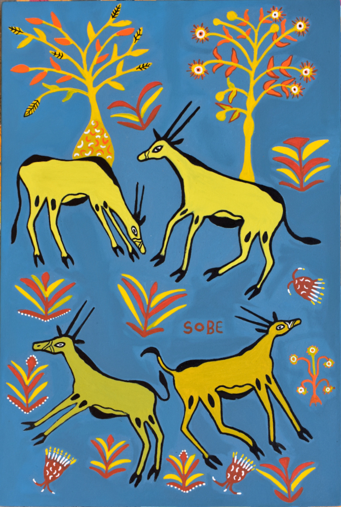 GEMSBOKS, 2022 (OIL ON CANVAS)