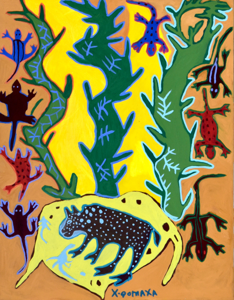 BARKING GECKOS, 2023  (OIL ON CANVAS)