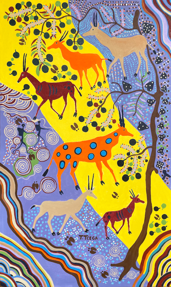 KALAHARI ANTELOPES, 2025 (OIL ON CANVAS)