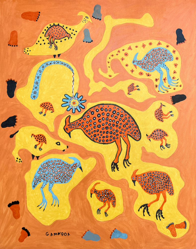 GUINEAFOWL, 2026. (OIL ON CANVAS)